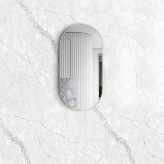 Noosa Brushed Gold Framed Mirror