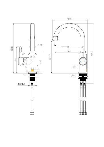 Montpellier High Basin Mixer Chrome - Image 2