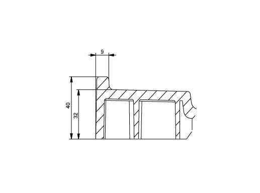 Flinders SMC Shower Base 900 x 900 Rear Waste - Image 3