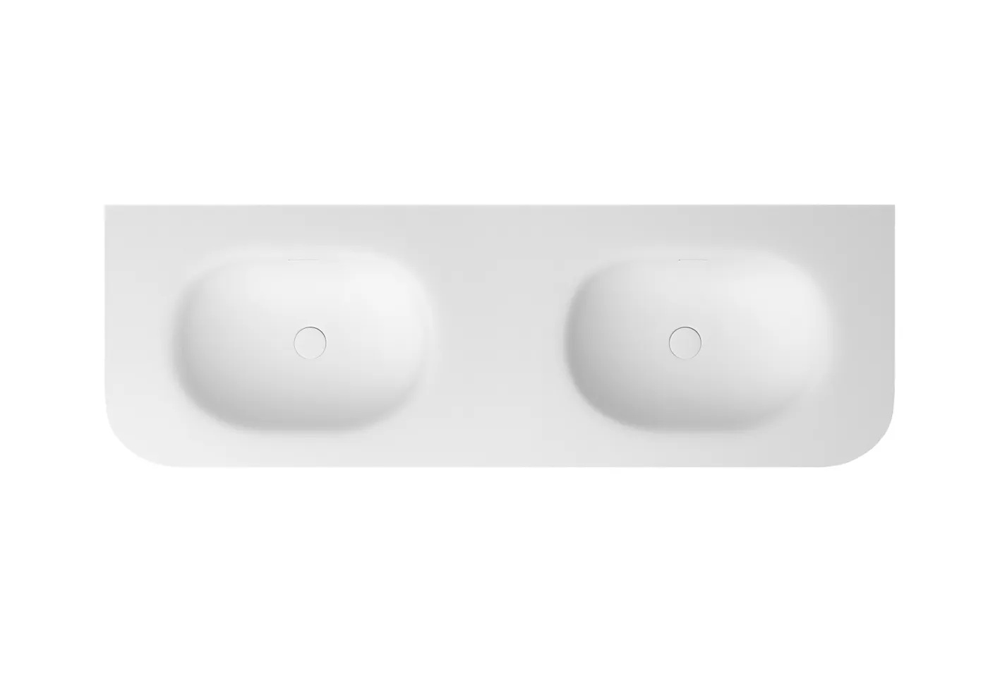 Chloe Solid Surface Silk Matte White Top 1500 - Image 2