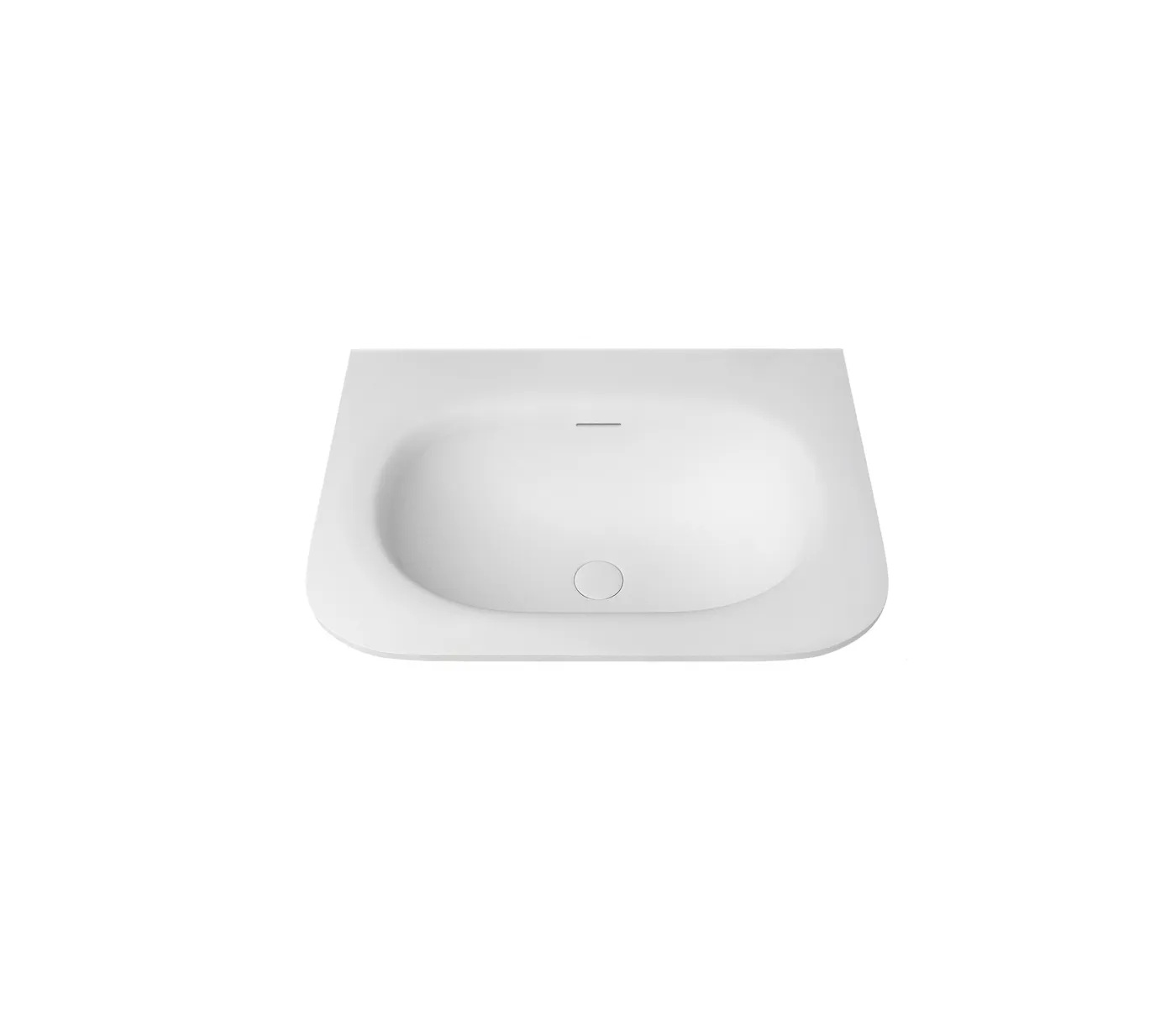 Chloe Solid Surface Silk Matte White Top 600 - Image 3
