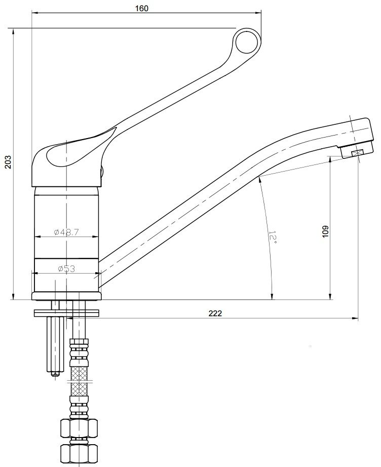ADL Swivel Sink Mixer - Image 2
