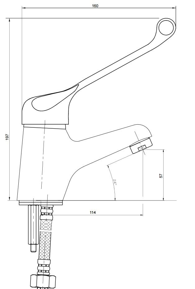ADL Fixed Basin Mixer - Image 2