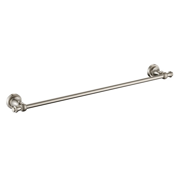 Medoc Single Towel Rail 750mm Brushed Nickel