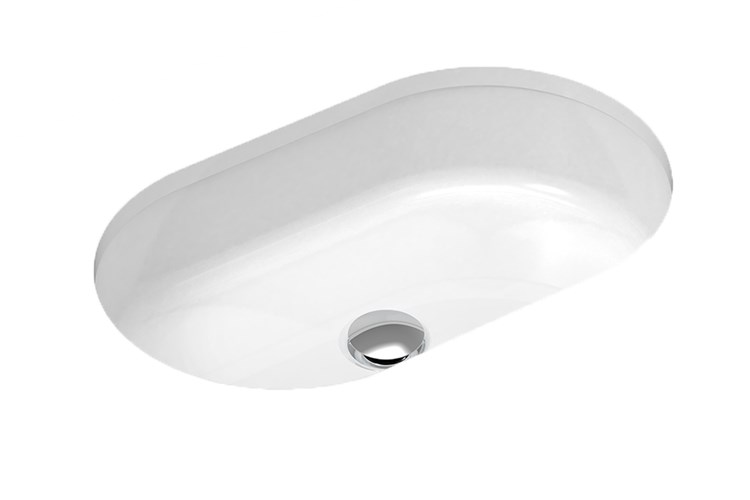 Mila Solid Surface Under Counter Basin Matte White