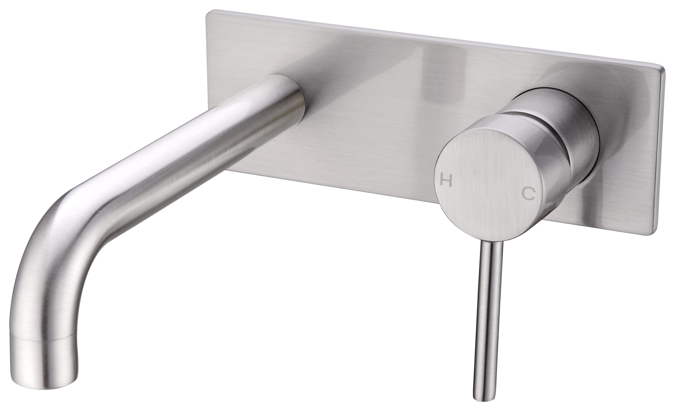 Dolce Wall Basin/Bath Mixer Brushed Nickel