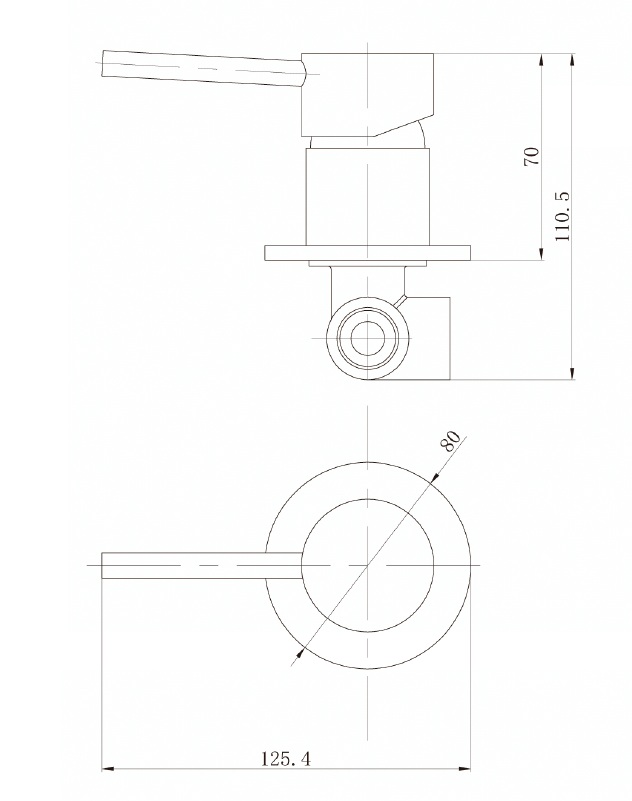 Dolce Wall Mixer Brushed Nickel - Image 2