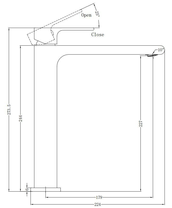 Bianca Tall Basin Mixer Chrome - Image 2