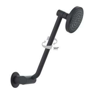 Streamjet Clicklock Arm Shower Matte Black
