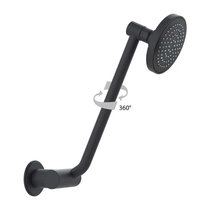 Streamjet Clicklock Arm Shower Matte Black