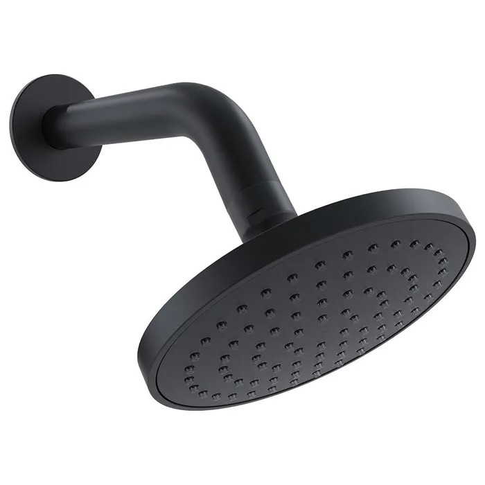 Streamjet XL Downswept Arm Shower Matte Black