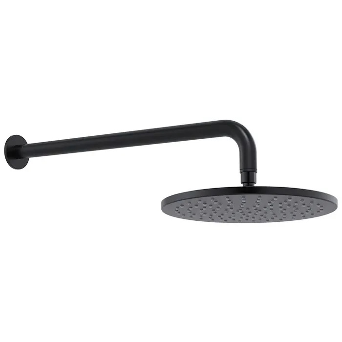 Cosmic Horizontal Wall Shower 450 Matte Black