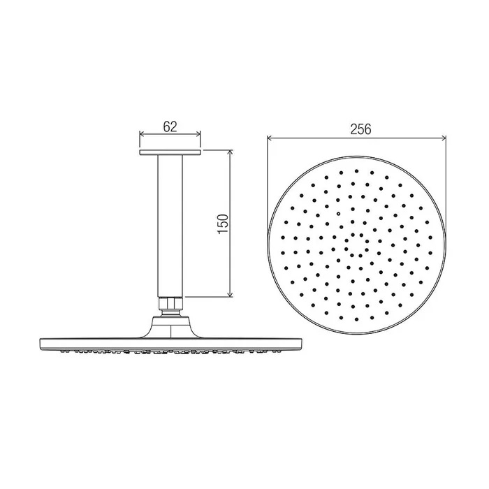 Cosmic 150mm Ceiling Shower Chrome - Image 2