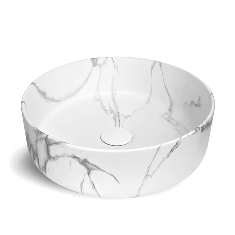 Radius Round Basin Marble 360mm
