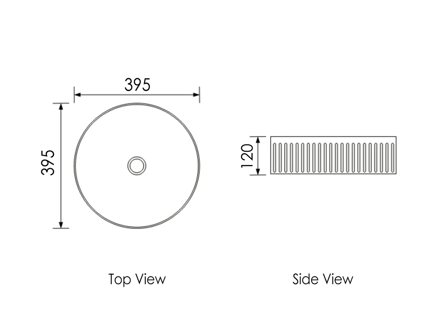Oxford Round Fluted Basin Gloss White - Image 4