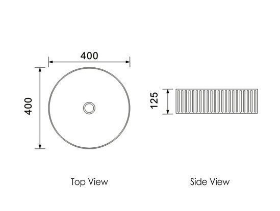 Marlo Round Fluted Basin Matte White - Image 3