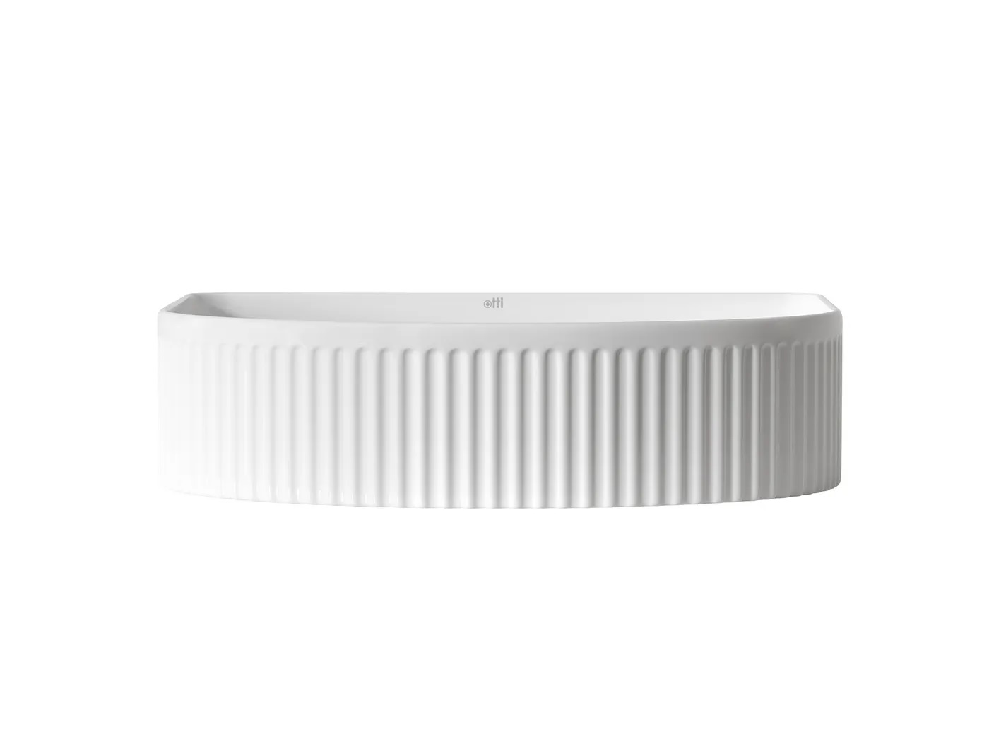Archie Fluted Basin Matte White - Image 2