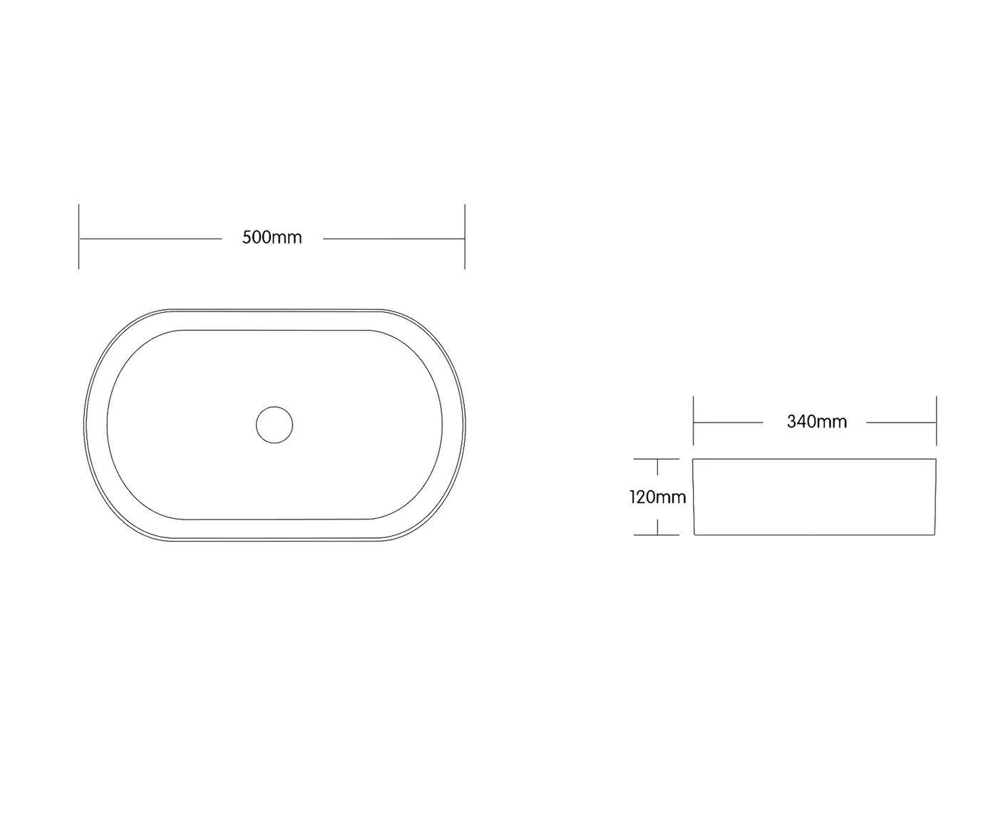 Quay Oval Above Counter Basin Gloss White - Image 3