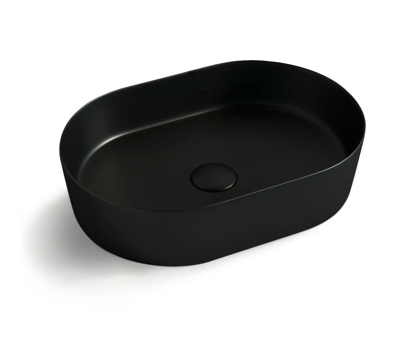 Quay Oval Above Counter Basin Matte Black