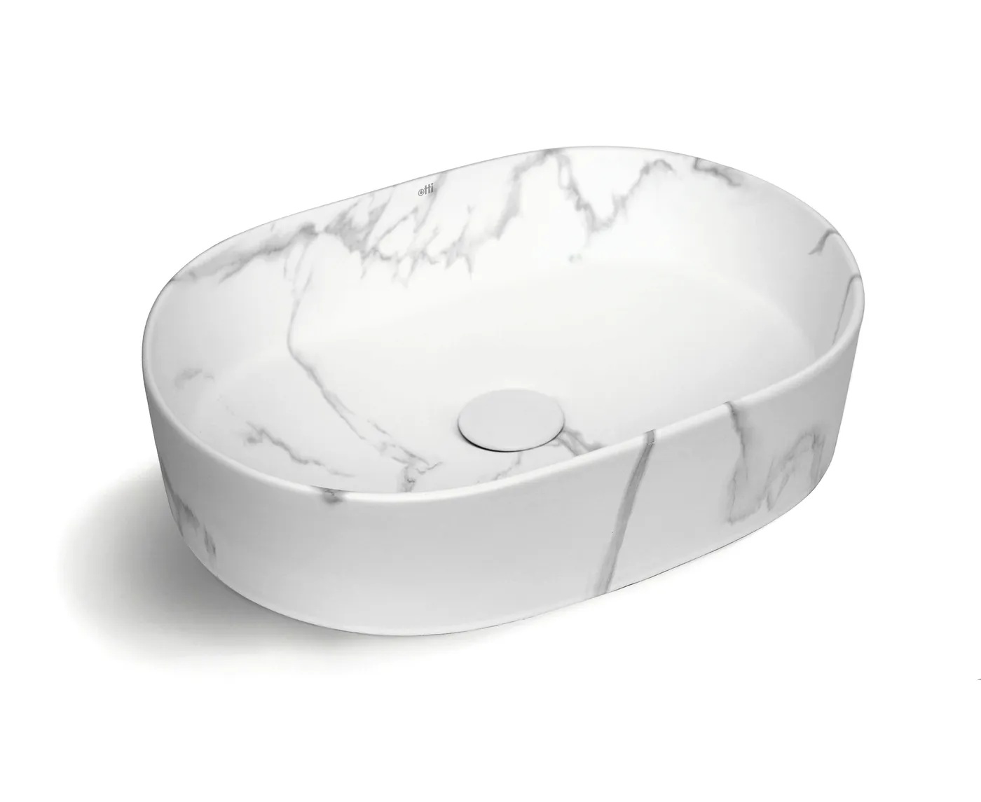 Quay Oval Above Counter Basin Matte Carrara