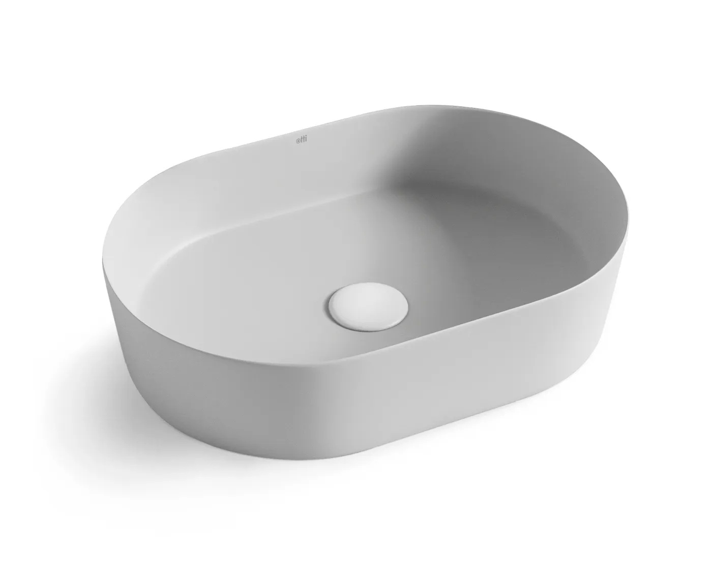 Quay Oval Above Counter Basin Matte Grey