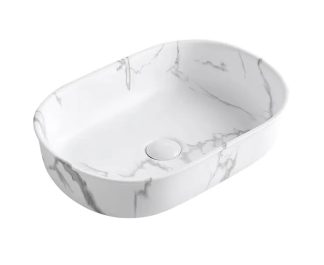Bronte Oval Above Counter Basin Carrara