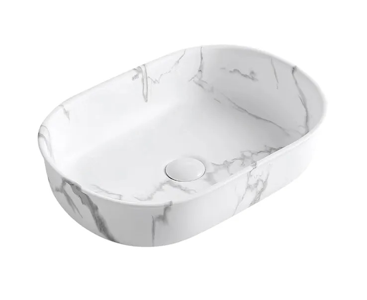 Bronte Oval Above Counter Basin Carrara