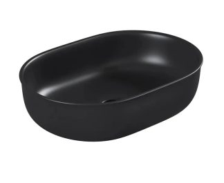 Bronte Oval Above Counter Basin Matte Black