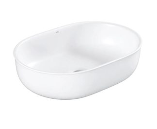 Bronte Oval Above Counter Basin Matte White