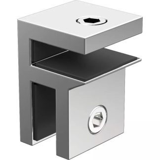 Purity Glass Brace Bracket Chrome