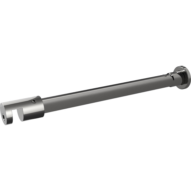 Purity Shower Screen Round Horizontal Support Arm Brushed Nickel