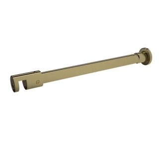 Purity Shower Screen Round Horizontal Support Arm Brushed Gold