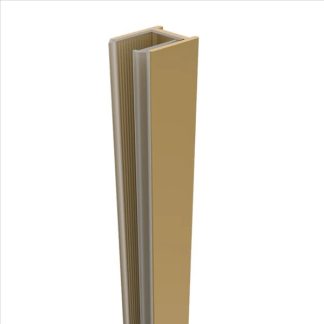 Purity Shower Screen Aluminium U Channel Brushed Gold