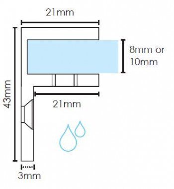 Purity Offset Wall Bracket Matte Black - Image 3