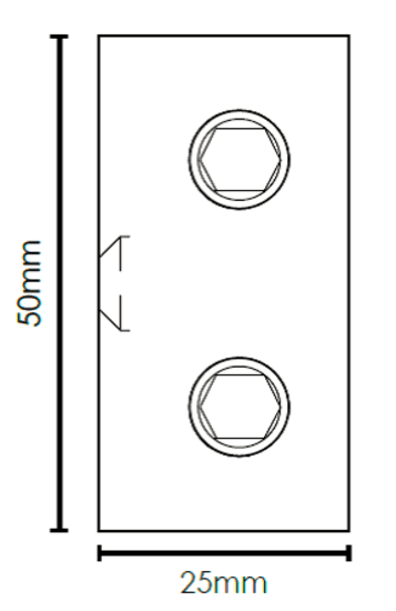 Purity Wall Bracket Square Chrome - Image 2