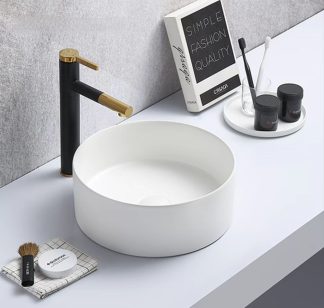 Luna Above Counter Gloss White Basin