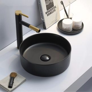 Luna Above Counter Basin Matte Black