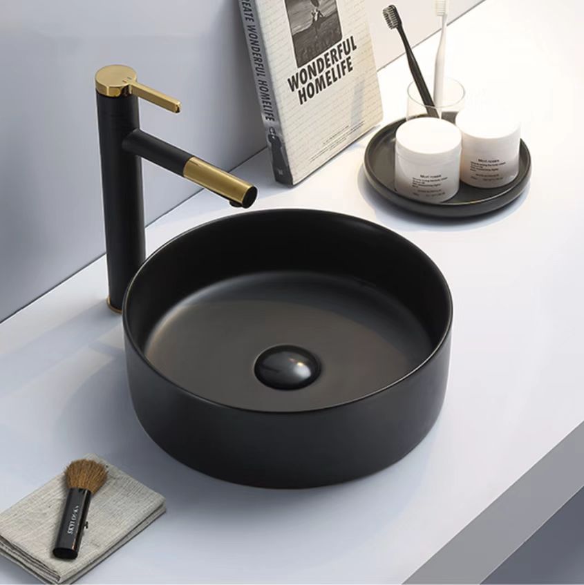 Luna Above Counter Basin Matte Black