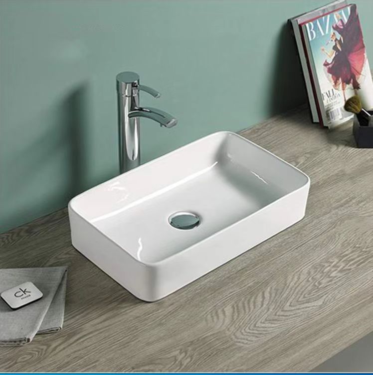 Ultra Slim Rectangular Above Counter Basin