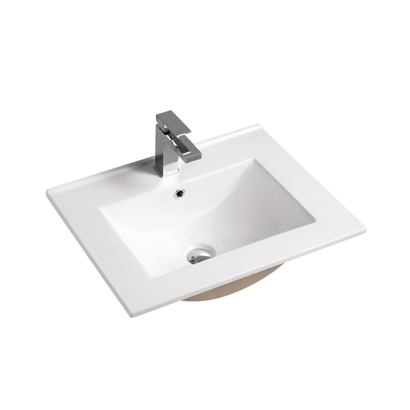 Ceramic Vanity Top White 600mm (01)