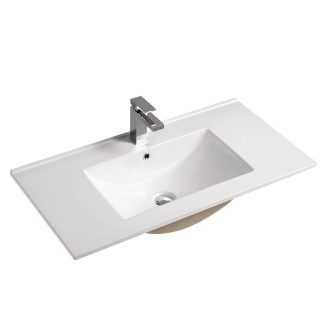 Ceramic Vanity Top White 900mm (01)