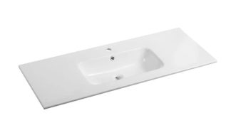 Ceramic 1500mm Vanity Top Single Bowl White (03)