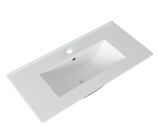 Ceramic 750mm Slimline Vanity Top White