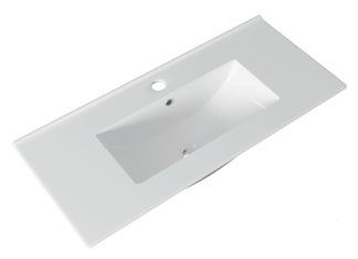 Ceramic 900mm Slimline Vanity Top White