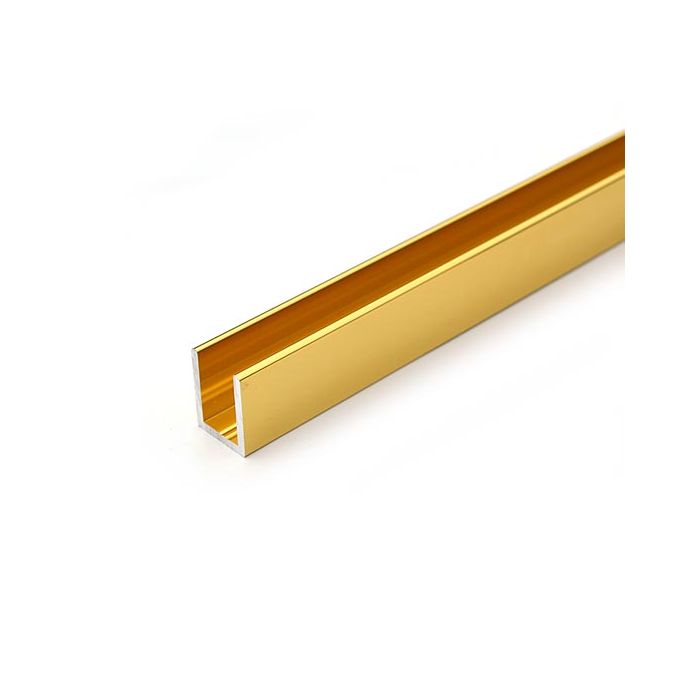 Shower Screen Glass U Channel Bright Gold