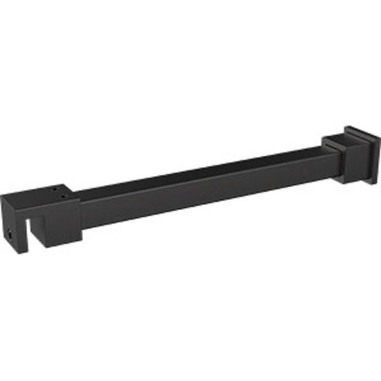 Purity Shower Screen Square Horizontal Support Arm Matte Black