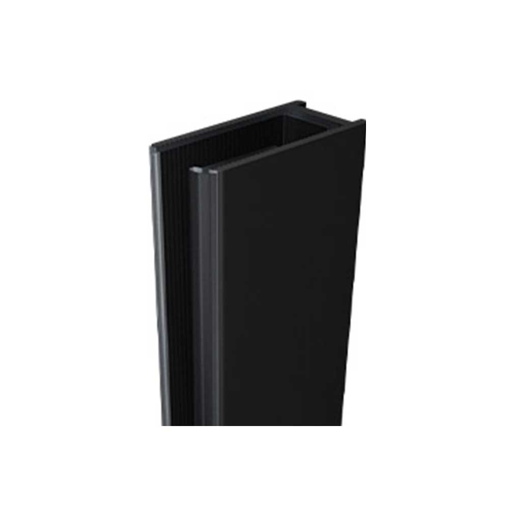 Purity Shower Screen Extended Aluminium U Channel Matte Black