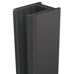 Purity Shower Screen Aluminium U Channel Matte Black