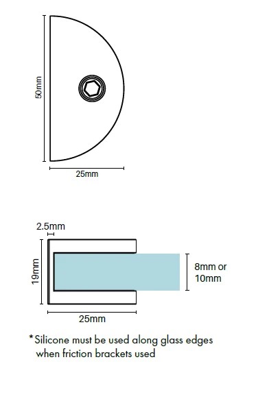 Purity Wall Bracket Round Matte Black - Image 2