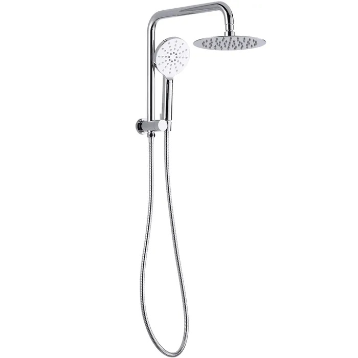 Pavia Twin Shower Half Rail Chrome
